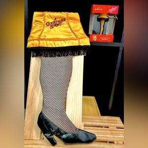 A Christmas story Xmas stocking & ornament in the style of the famous leg lamp